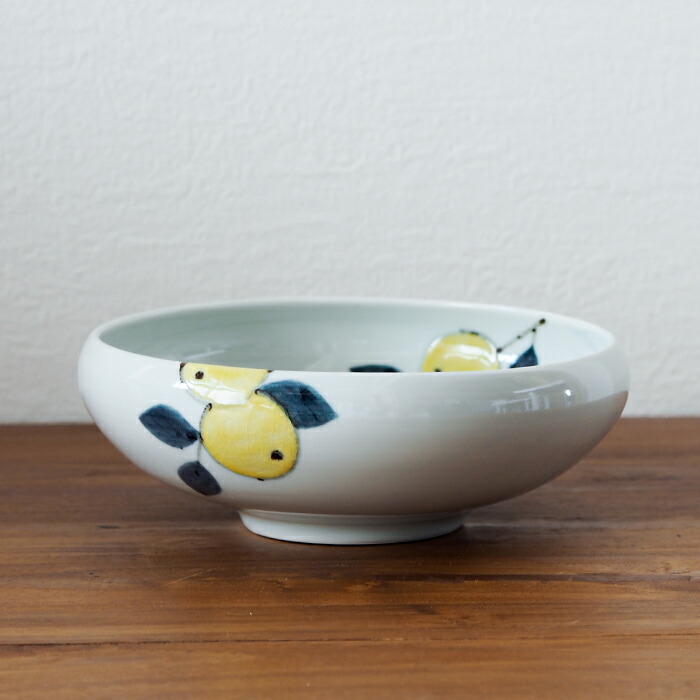 徳永遊心窯 色絵 みかん 7寸鉢 | 食器と料理道具の専門店「プロキッチン」