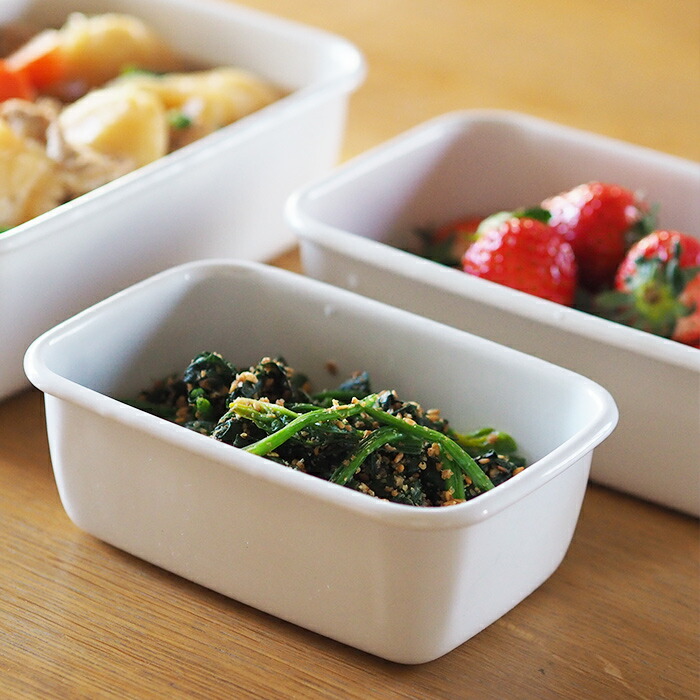 野田琺瑯 ホワイトシリーズ レクタングル深型 S | 食器と料理道具の