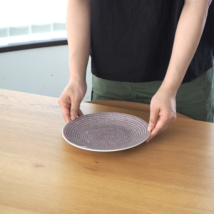 アラビア 24h アベック プレート 20cm パープル / ARABIA 24h Avec