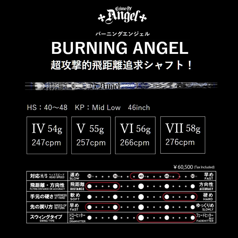 クライムオブエンジェル BURNING ANGEL バーニングエンジェル ブラック