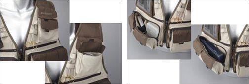 渓流/渓流釣り/ベスト/【OUTLET】○XEFO ストリームポーターベスト VE-220P