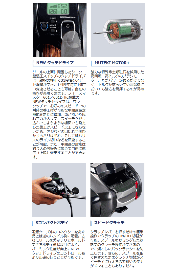 リール/電動リール/○2024 〇電動リール フォースマスター601