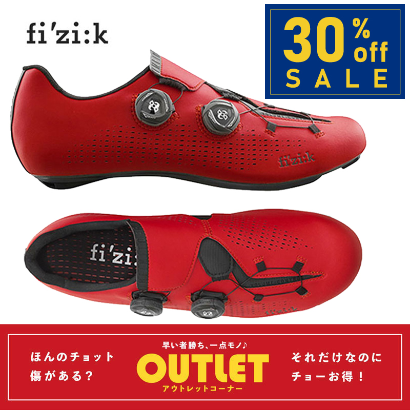 fi'zi:k フィジーク サイクリングシューズ レッド/ブラック 26cm fi'zi
