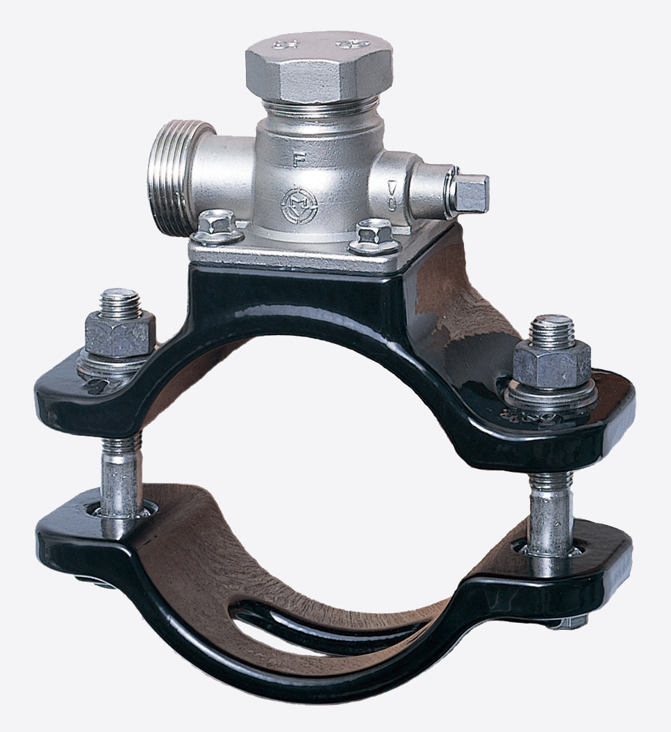 サドル付分水栓 前澤オリジナル（ステンレス製） 鋳鉄管（DIP）用