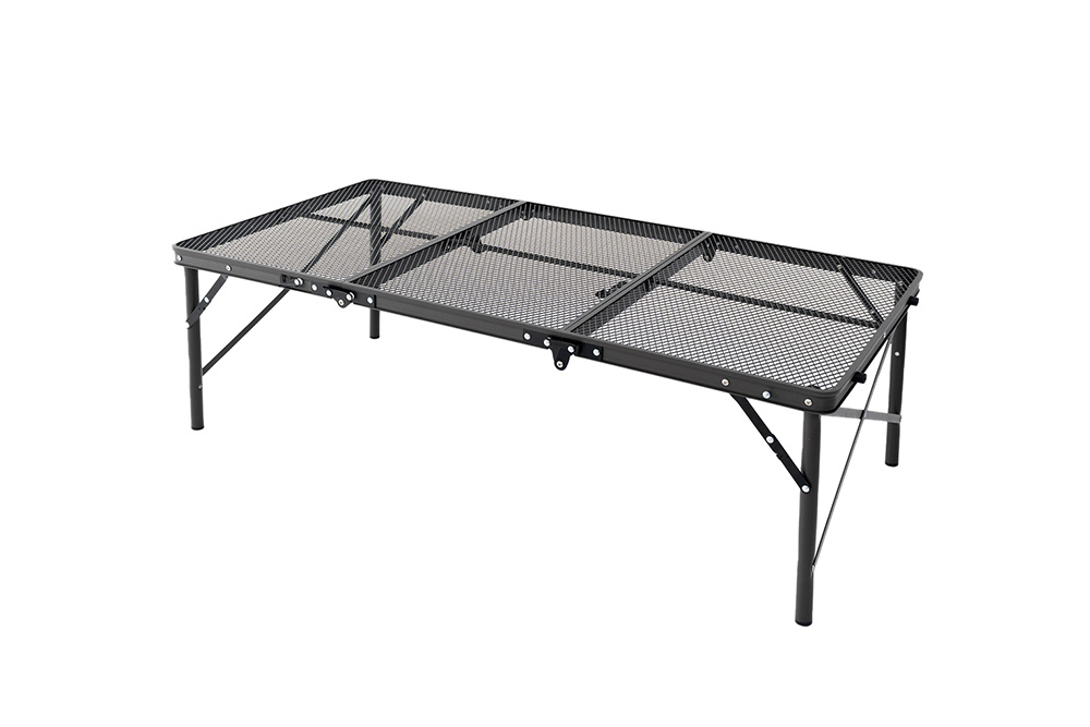 メッシュトップテーブル 12060 ダークブラウン｜TABLE｜Qualz[クオルツ]