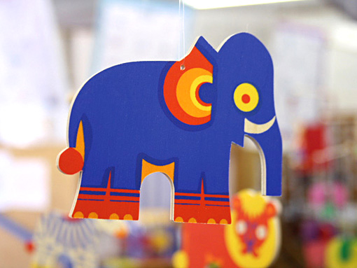 木のおもちゃ カルテット / モビール「ZOO」｜ドイツ・ヘラー社 木製