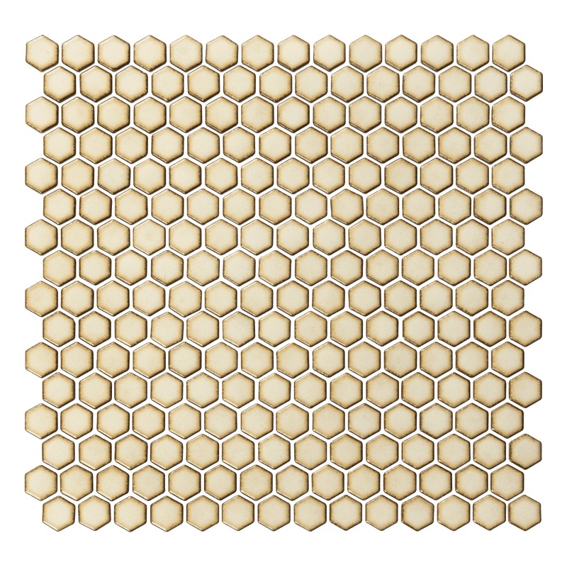 ハニカムタイル 渋アイボリー（半マス） | WL-TL016-02PH-G141