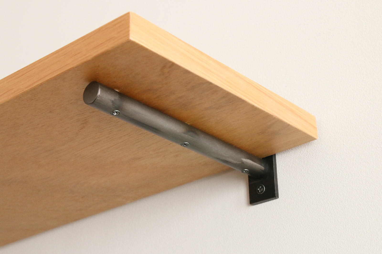 棒棚受け 黒ムラ 丸 180 | PS-BK005-02-G141 | 棚受け | 棚パーツ