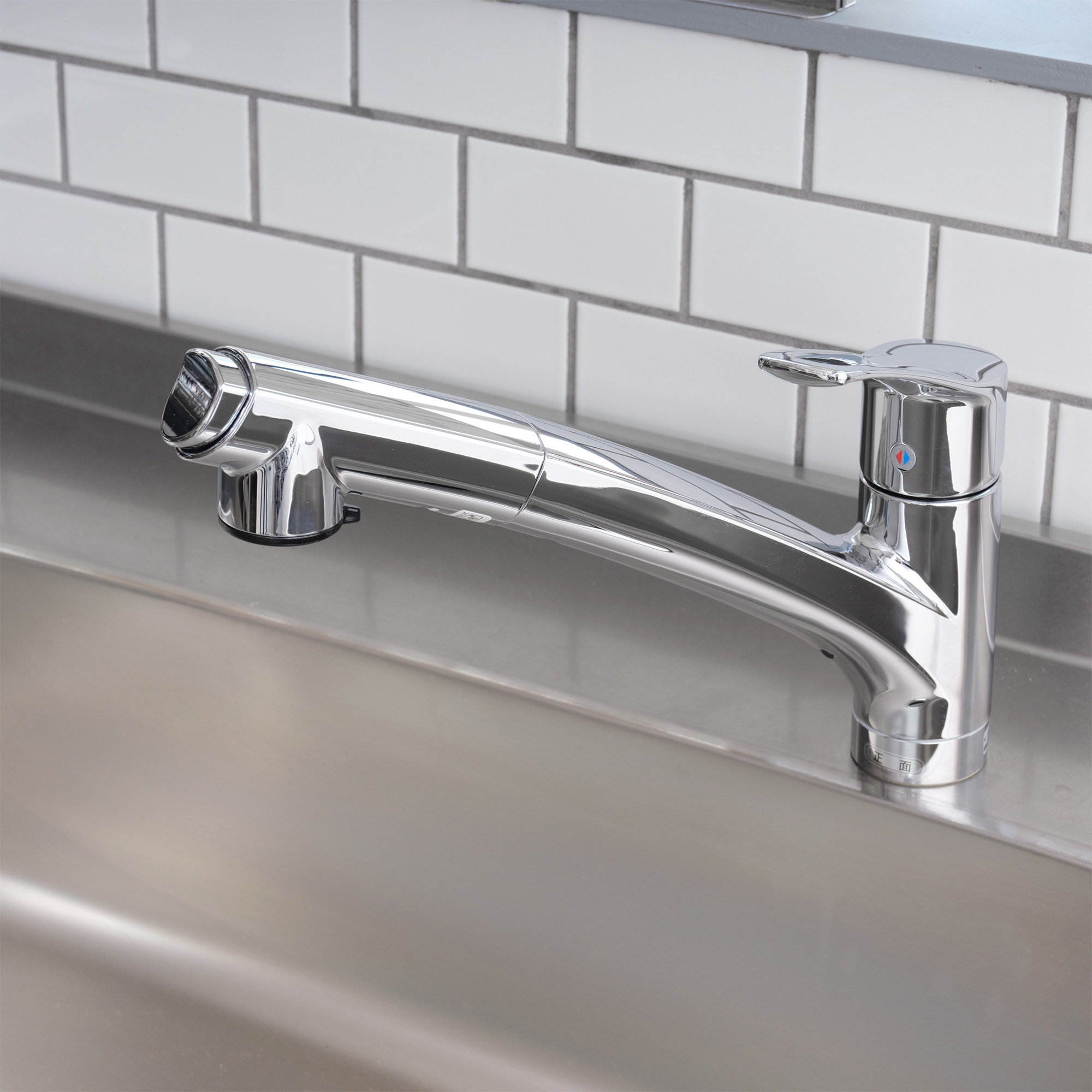 クロームメッキ水栓 シングルシャワー混合栓 | KB-PT002-09-G245