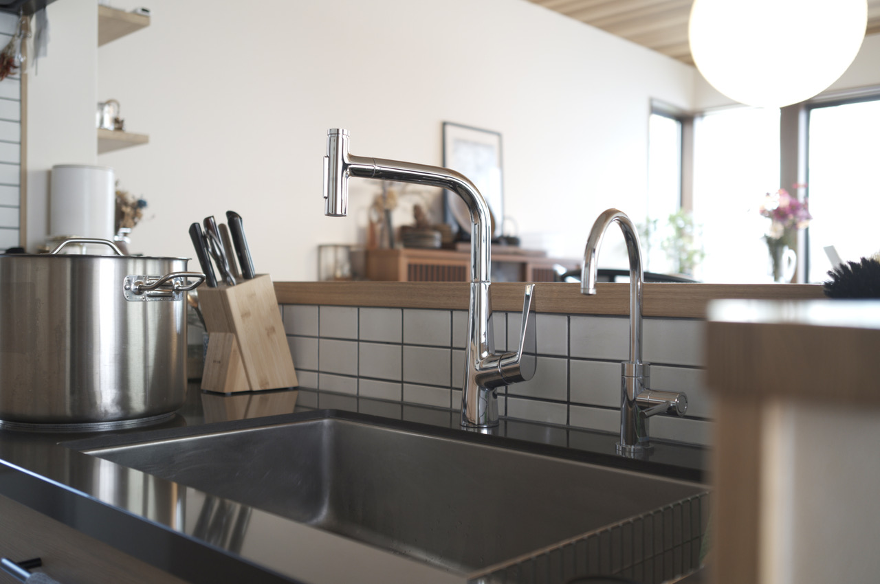 ハンマーヘッド水栓 ドロップレバー | KB-TP012-03-G141 | キッチン水