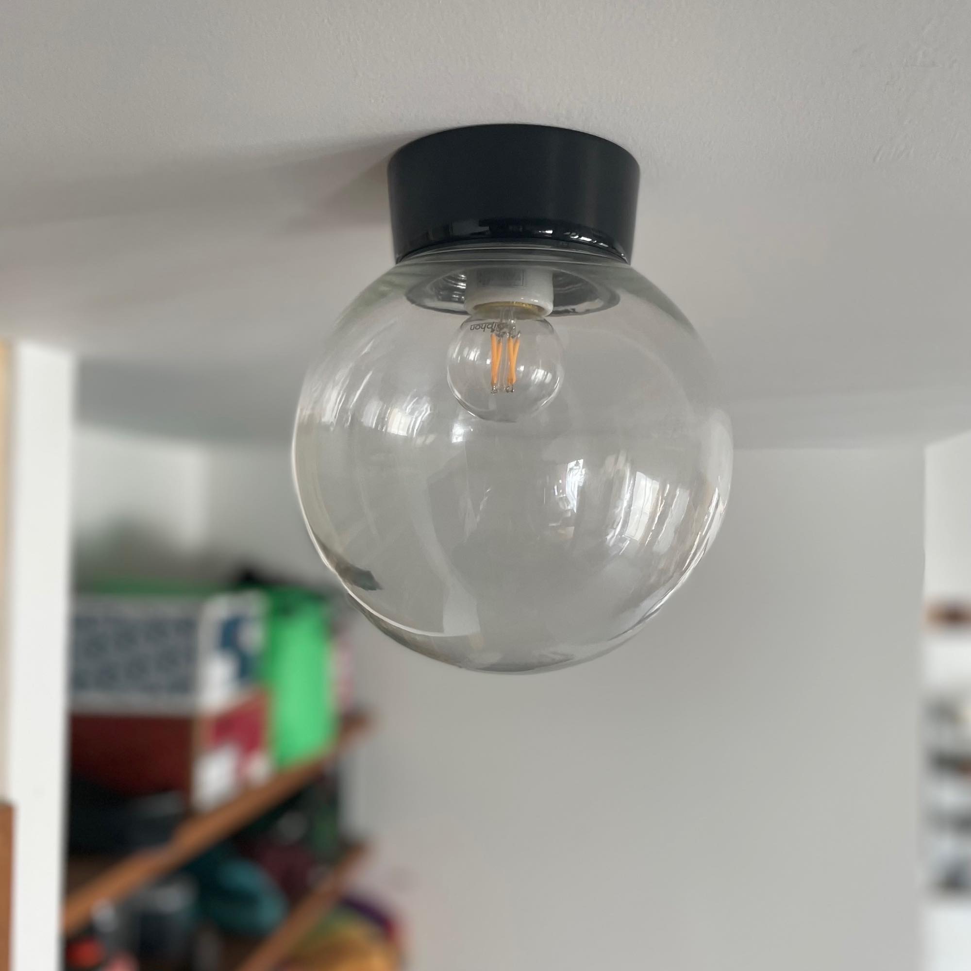 ボールライト クリア×ブラック（大） | LT-BR012-01-G141 | 直付