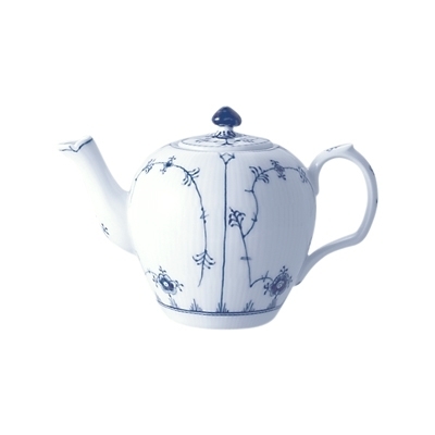 ブルーフルーテッド プレイン ミニ ティーポット 350ml|ロイヤル