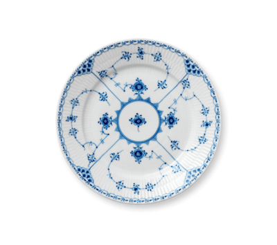 ブルーフルーテッド ハーフレース プレート 22cm|ロイヤル