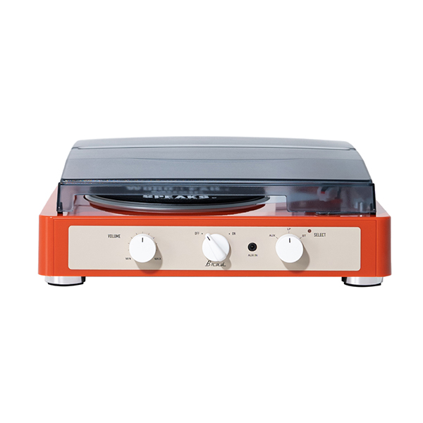 Gadhouse レコードプレーヤー Brad Retro record（TANGERINE）GAD001005TN