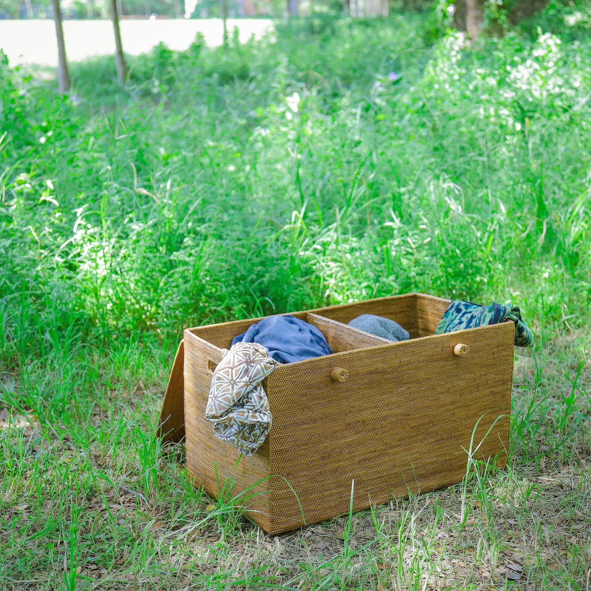 リビング収納中仕切蓋付きハーフサイズ (BOX399) Rosily(ロージリー