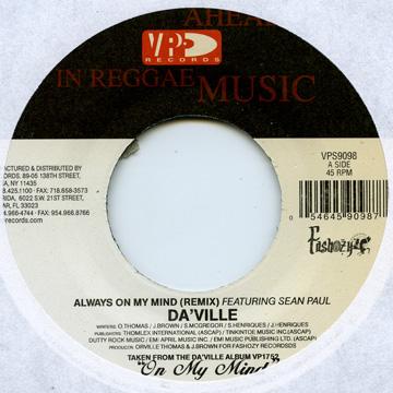 Da'Ville, Sean Paul - Always On My Mind(7