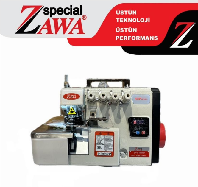 ZAWA ZW-GT880D KAFADAN MOTORLU 4 İP OVERLOK | remusmakina.com.tr