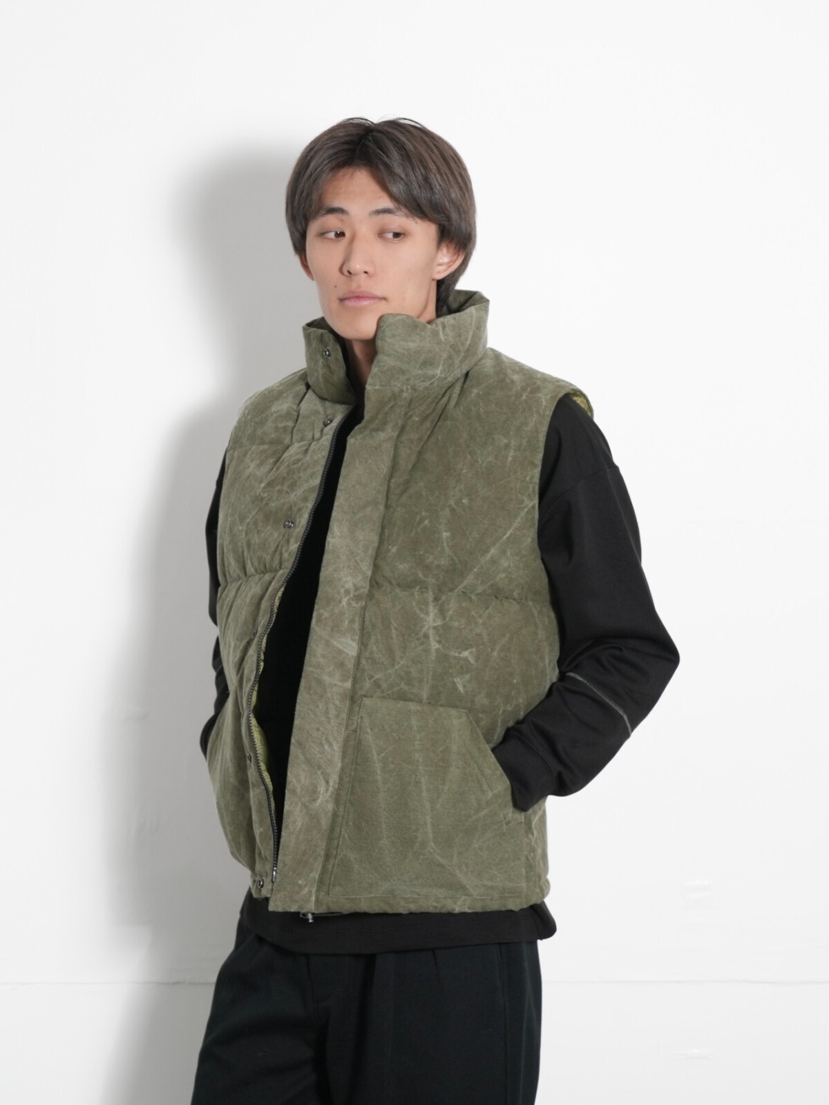 リワークダウンベスト -ヴィンテージミルスペックスリーピングバッグ