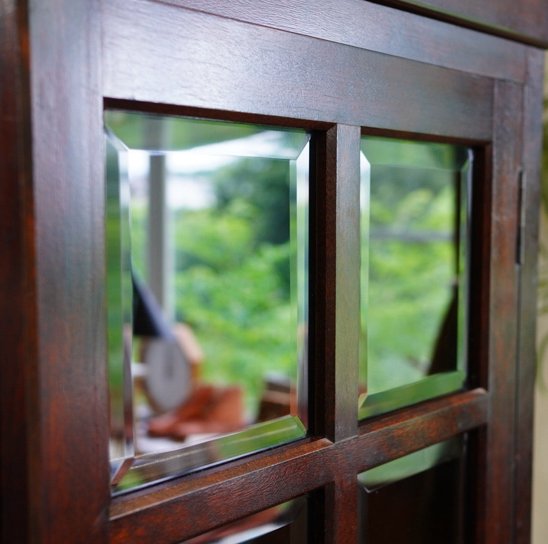 松本民芸家具 G-I型 面取食器棚 食器棚 飾り棚 ミズメザクラ 木製 木 中古