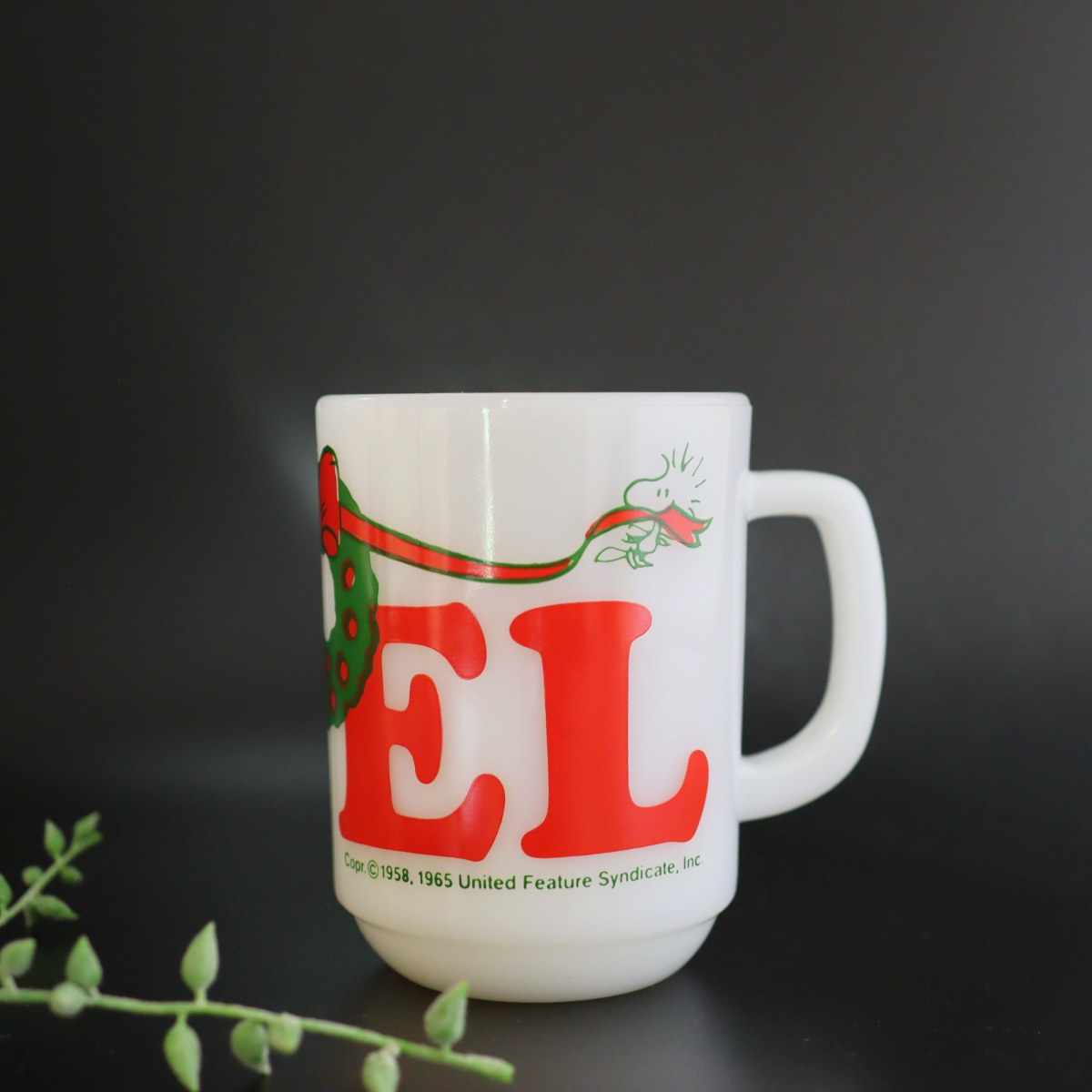 ファイヤーキング / Fire-King マグ スヌーピー PEANUTS ノエル