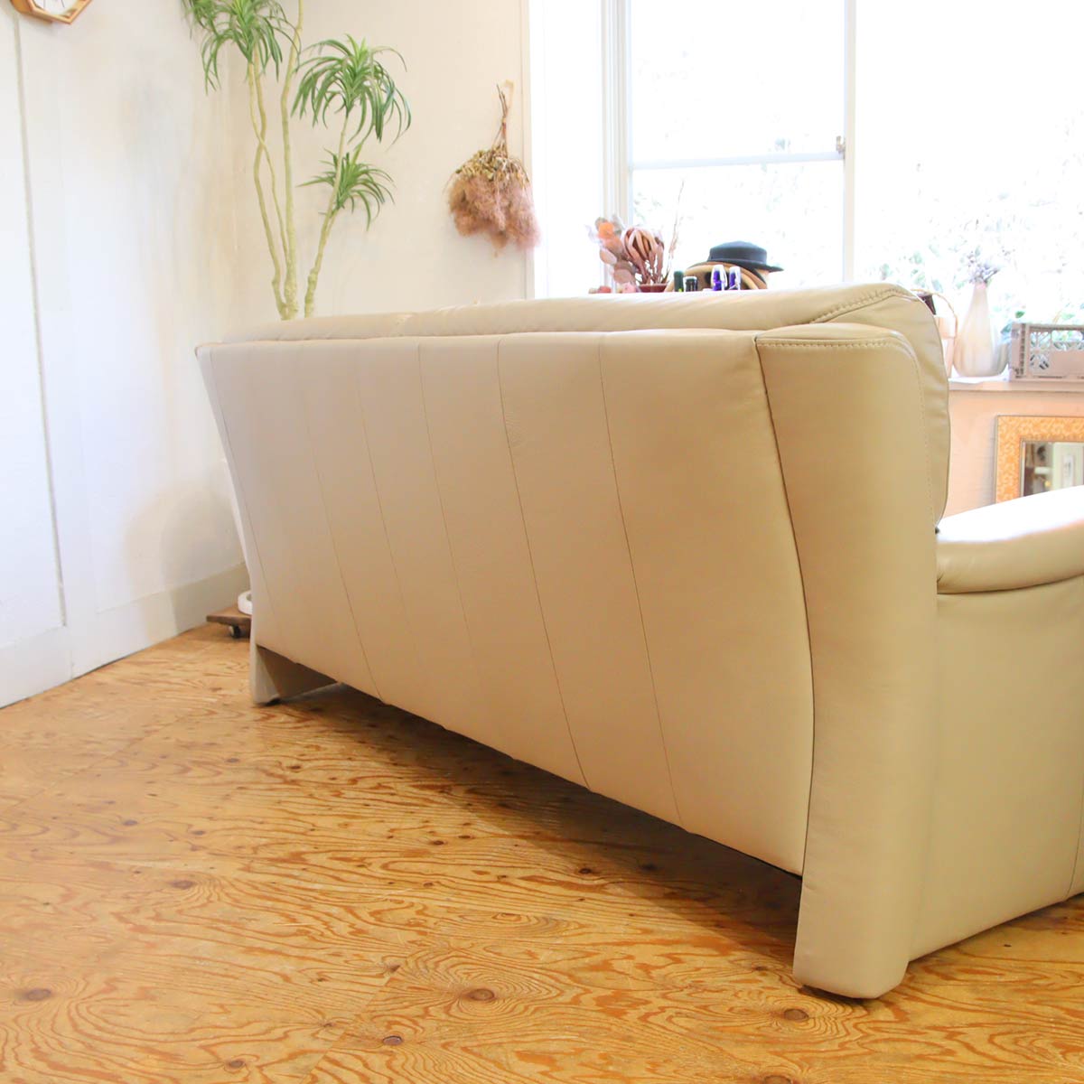 ヒモラ / himolla ベルク 3人掛け ソファ サンドベージュ IDC大塚家具