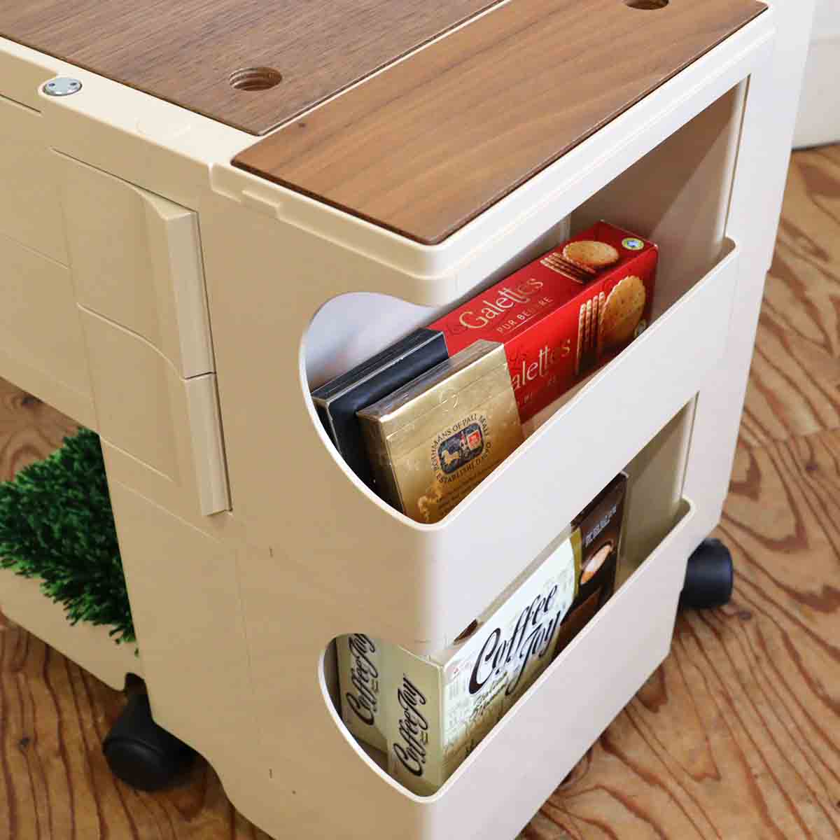 B-LINE ボビーワゴン 2段2トレイ ベージュ 日本限定 カラー オプション