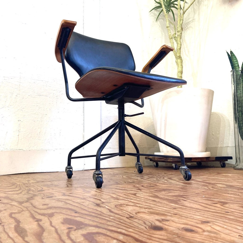 天童木工 / Tendo アームチェア デスクチェア 剣持勇 チーク