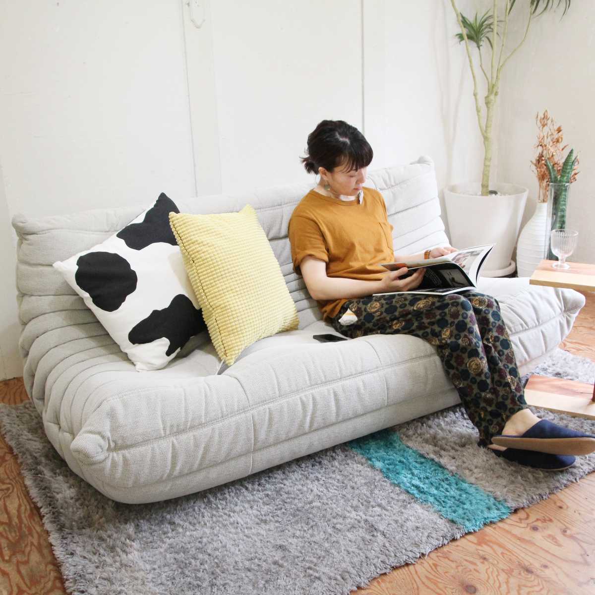 リーン・ロゼ / ligne roset トーゴ トリプルソファ ローソファ 3人