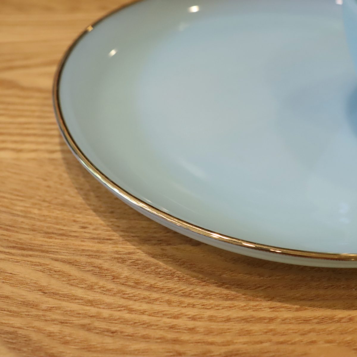 ファイヤーキング / Fire-King スナックセット プレート ターコイズ