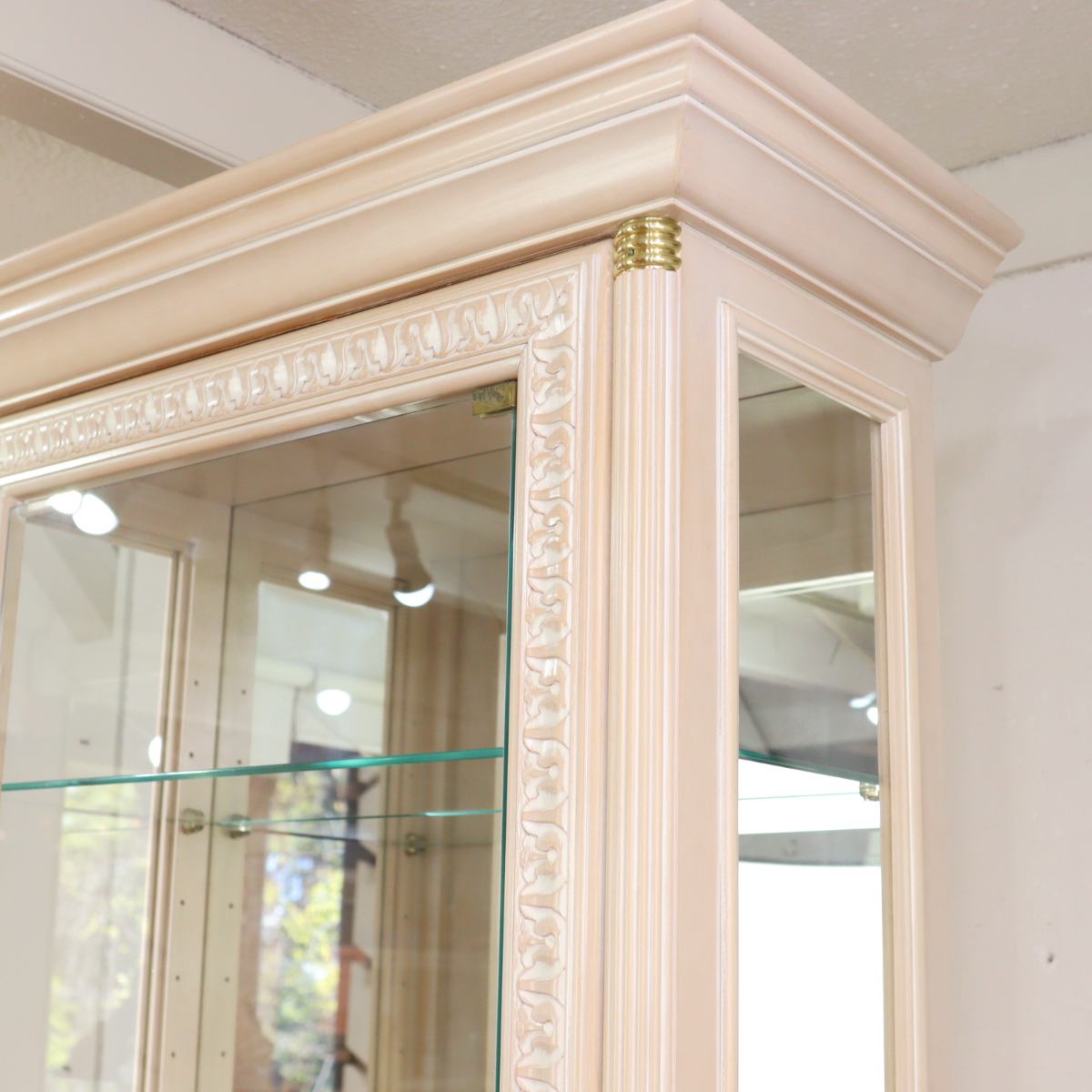 IDC大塚家具 ビアンコ / BIANCO 飾り棚 キャビネット キュリオケース