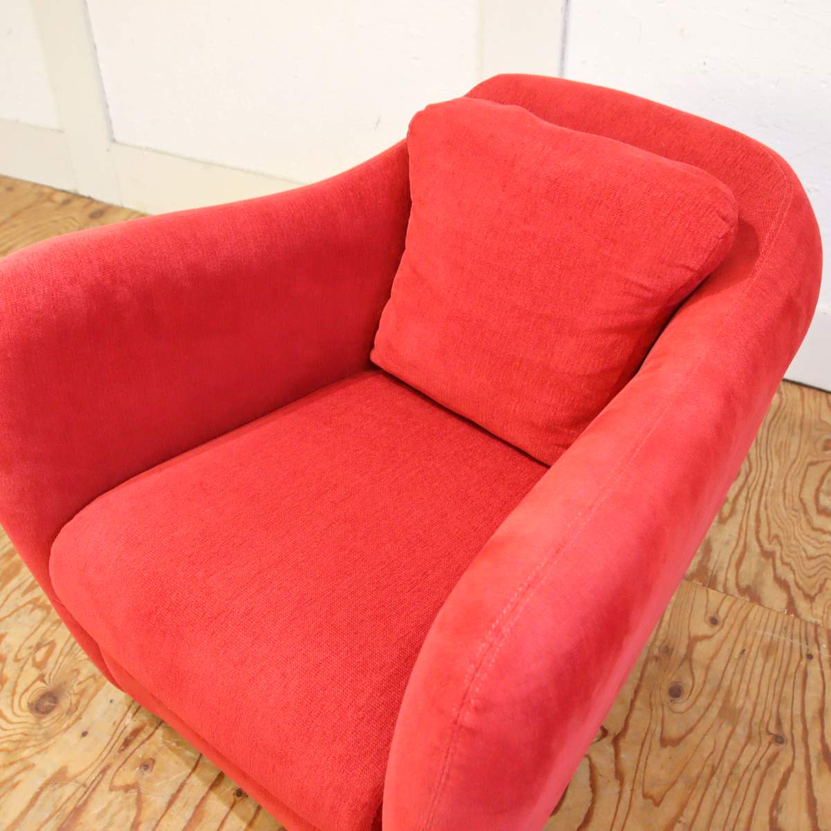 イデー / IDEE ミニミラーアームチェア コロンとしたミニソファ 赤 中古