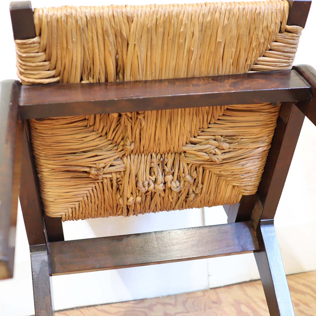 松本民芸家具 #520L型 ラッシチェア【1】 パーソナルチェア 民芸家具 中古