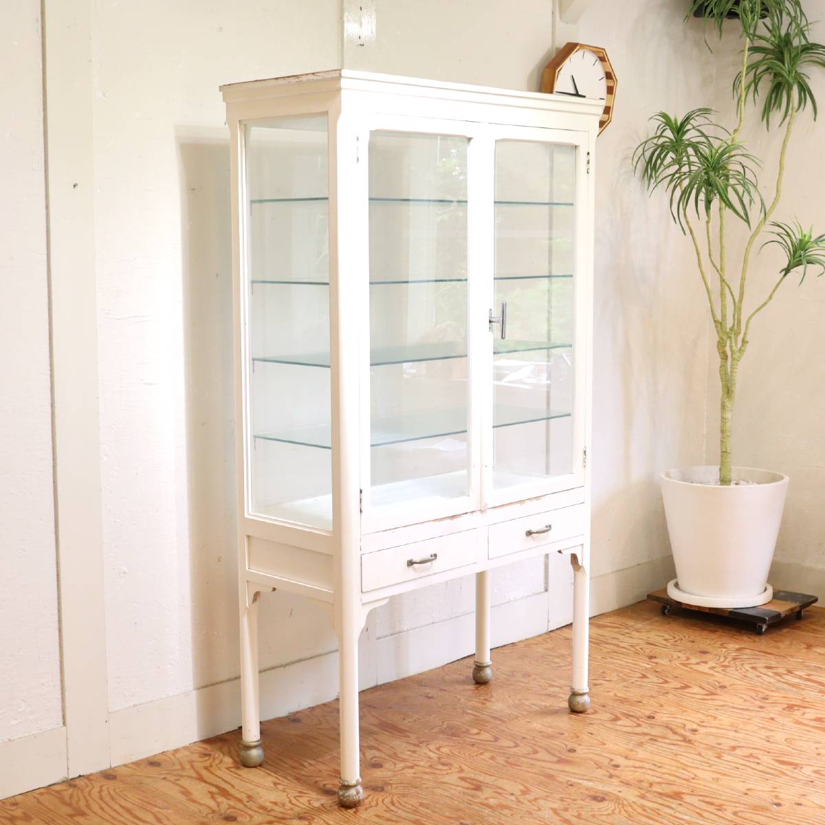 ケビント 医療棚 コレクションボード 飾り棚 キャビネット ホワイト