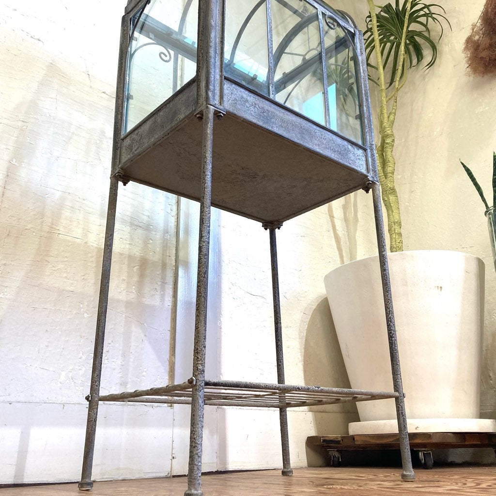 アンティーク調ガラスショーケース 小 中古 クラシカル エレガント