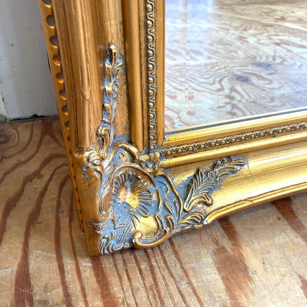 ゴールドフレーム クラシカル ミラー 姿見 中古 アンティーク調