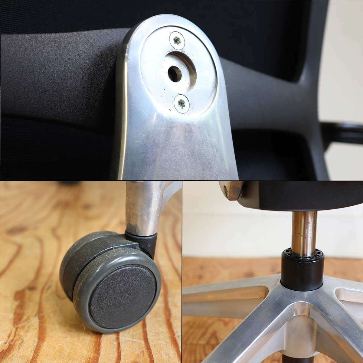 SEDUS OPEN UP ハイバックチェア 黒革 ワークチェア 中古 オフィス