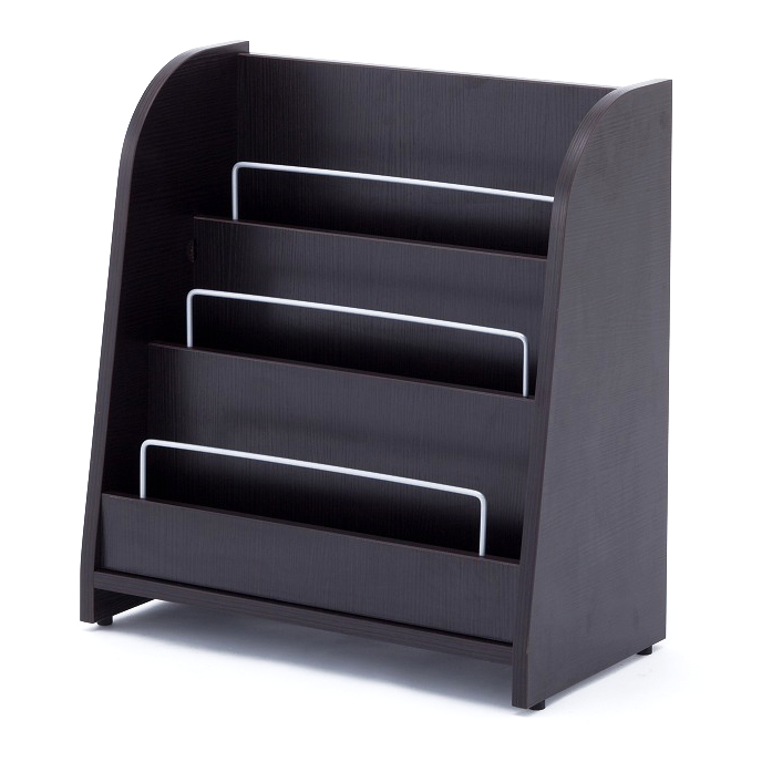 木製マガジンラックⅡ ロー ダーク RFMR2-DL | オフィスプランニング