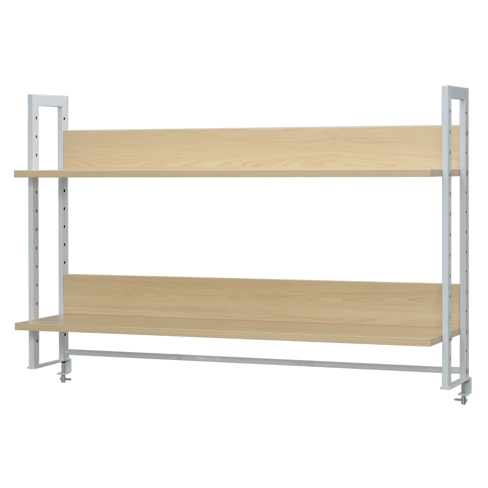 完売】ワークデスク上置ハイシェルフ W1200 ナチュラル LUSRH-1200NA