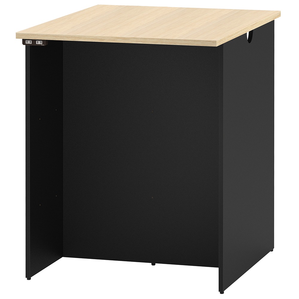 完売】マルチユースカウンター W1000×D800 ナチュラル×ブラック 2ヶ口