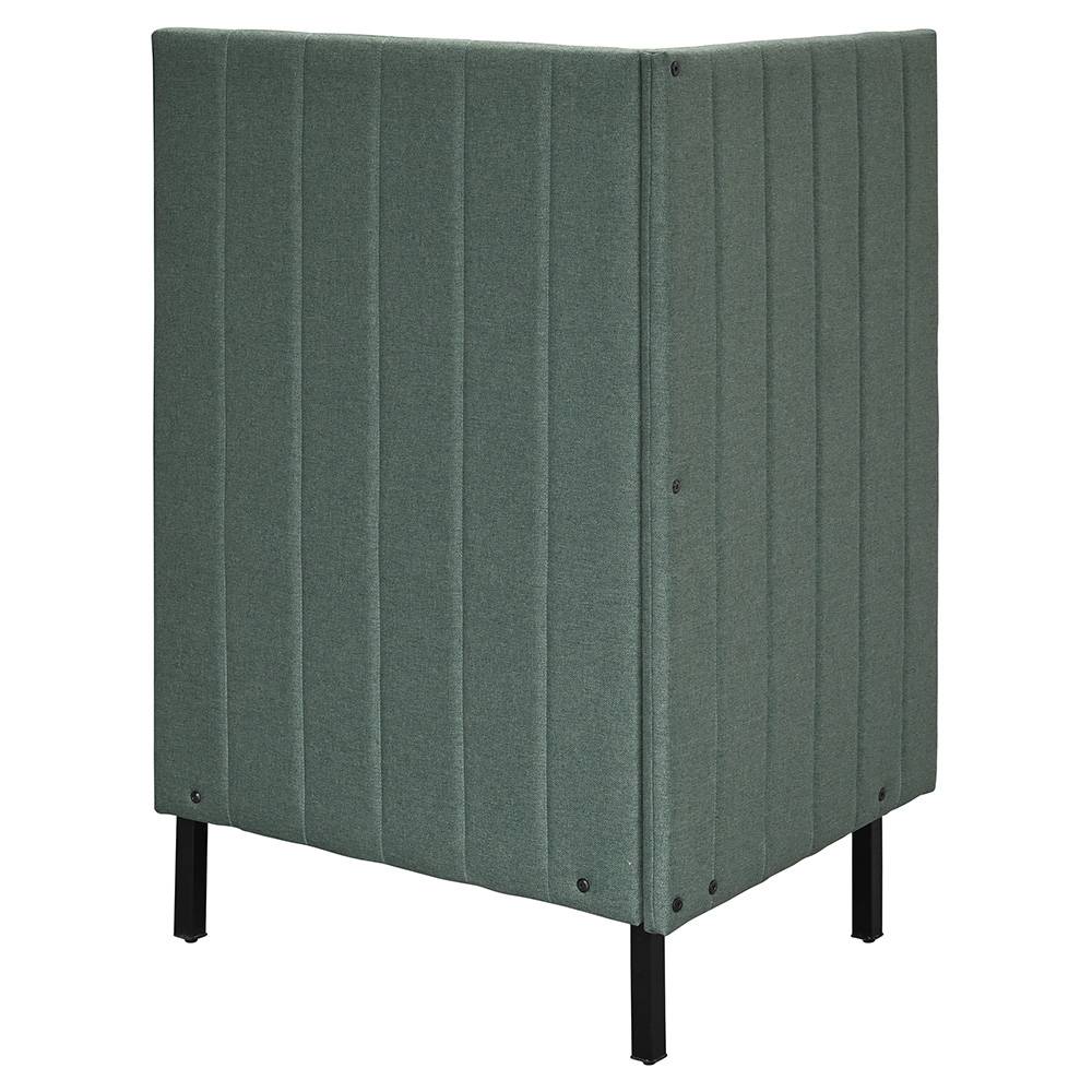 カッコ ファブリックソファ W760×H1230 グリーン 片側パネルタイプ