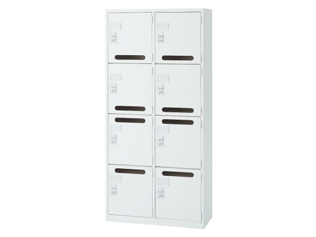 新品】8人用パーソナルメールロッカー（ダイヤル錠タイプ）・スチール