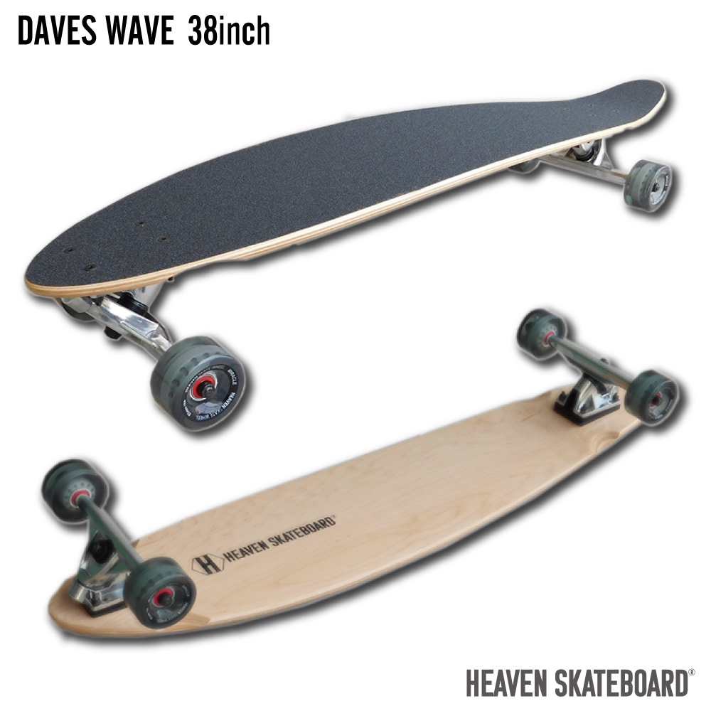 HEAVEN SKATEBOARD DAVE'S WAVE 38×8.5 - HEAVEN SKATE BOARD