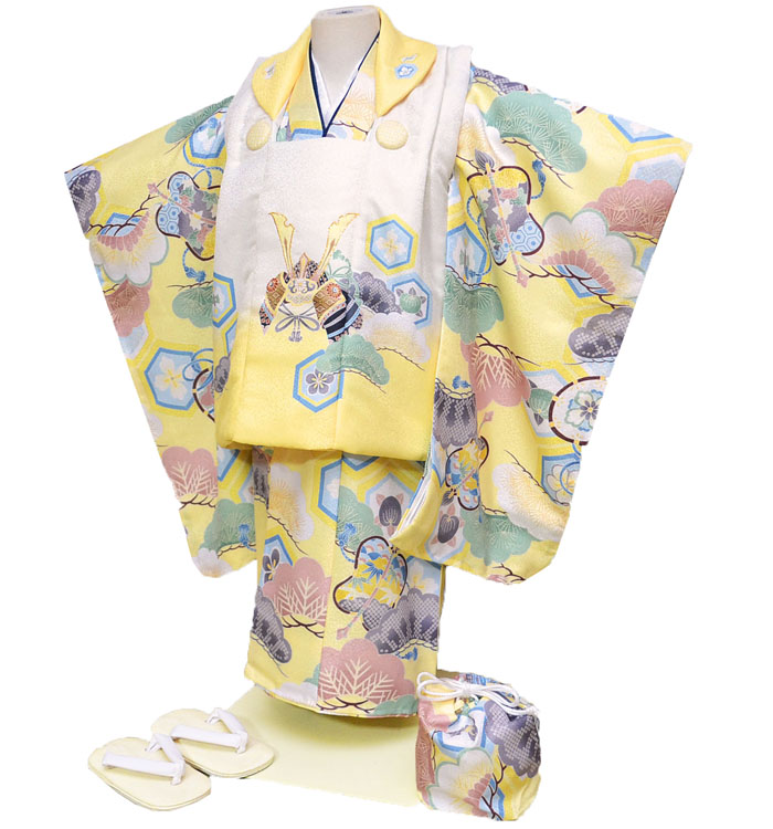 楽天市場】七五三 753 着物 3歳 男の子 被布セット 花うさぎ ブランド