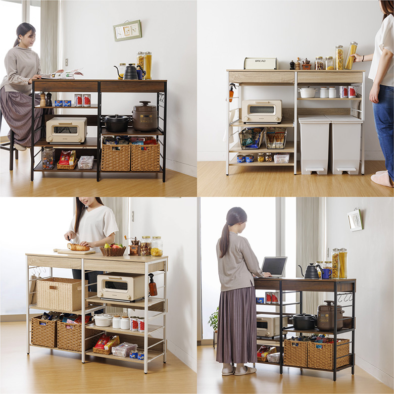 楽天市場】キッチンカウンター 間仕切り レンジ台 レンジボード 幅120