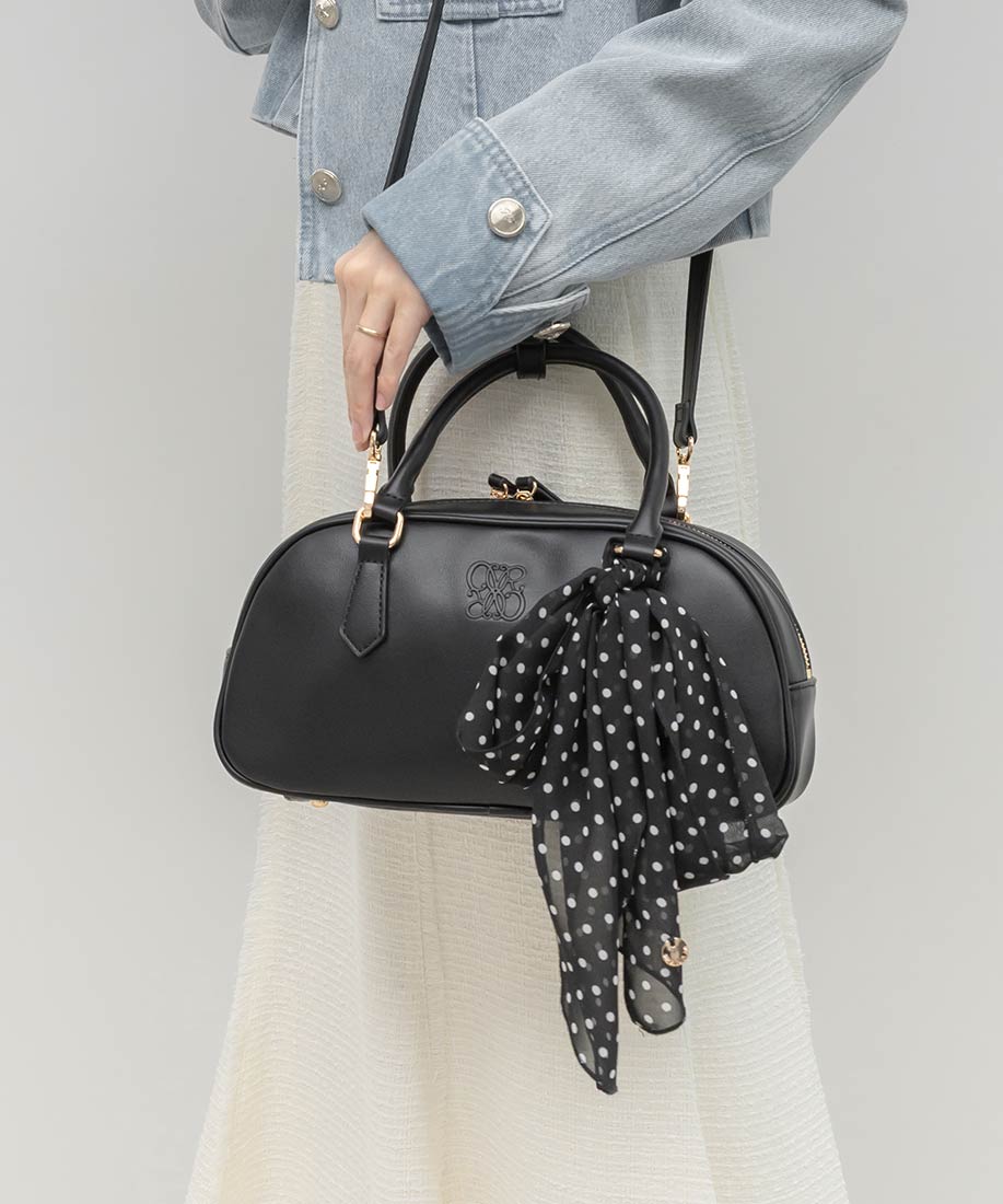 2WAY スカーフ付きエンボスロゴボストンバッグRANDA公式サイト