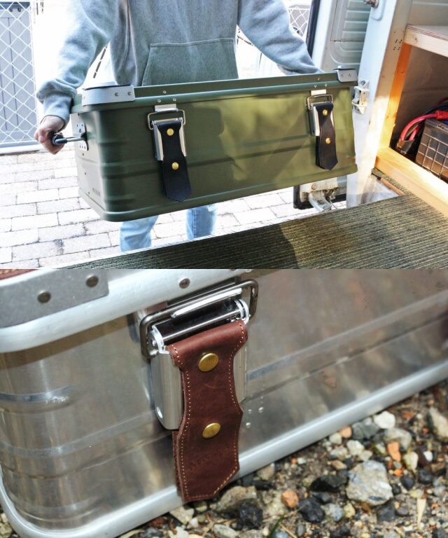 送料無料＞DUCKNOT デルタアルミコンテナ レザーカスタム3点SET