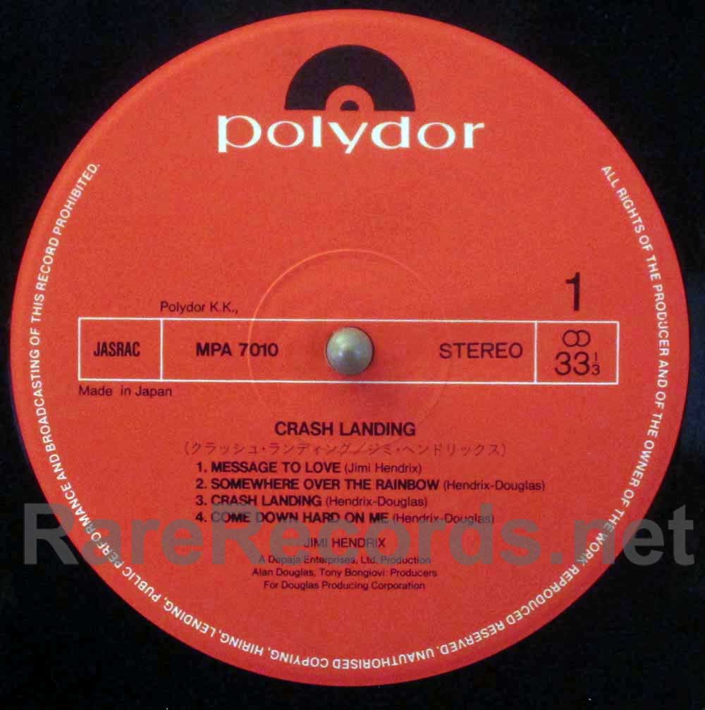 Jimi Hendrix – Crash Landing Japan LP with obi