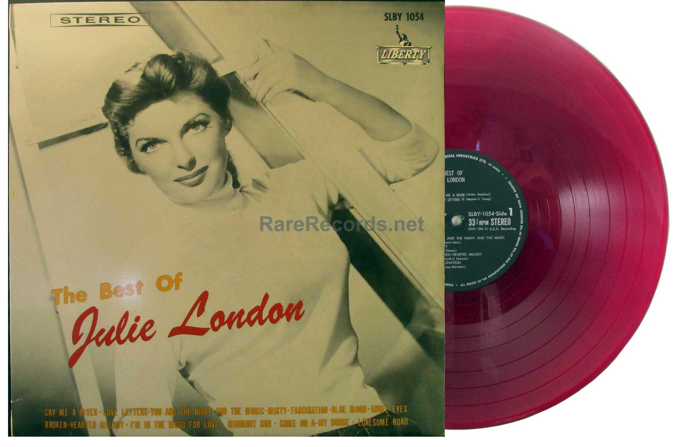 Julie London – The Best of Julie London 1962 red vinyl Japan-only LP
