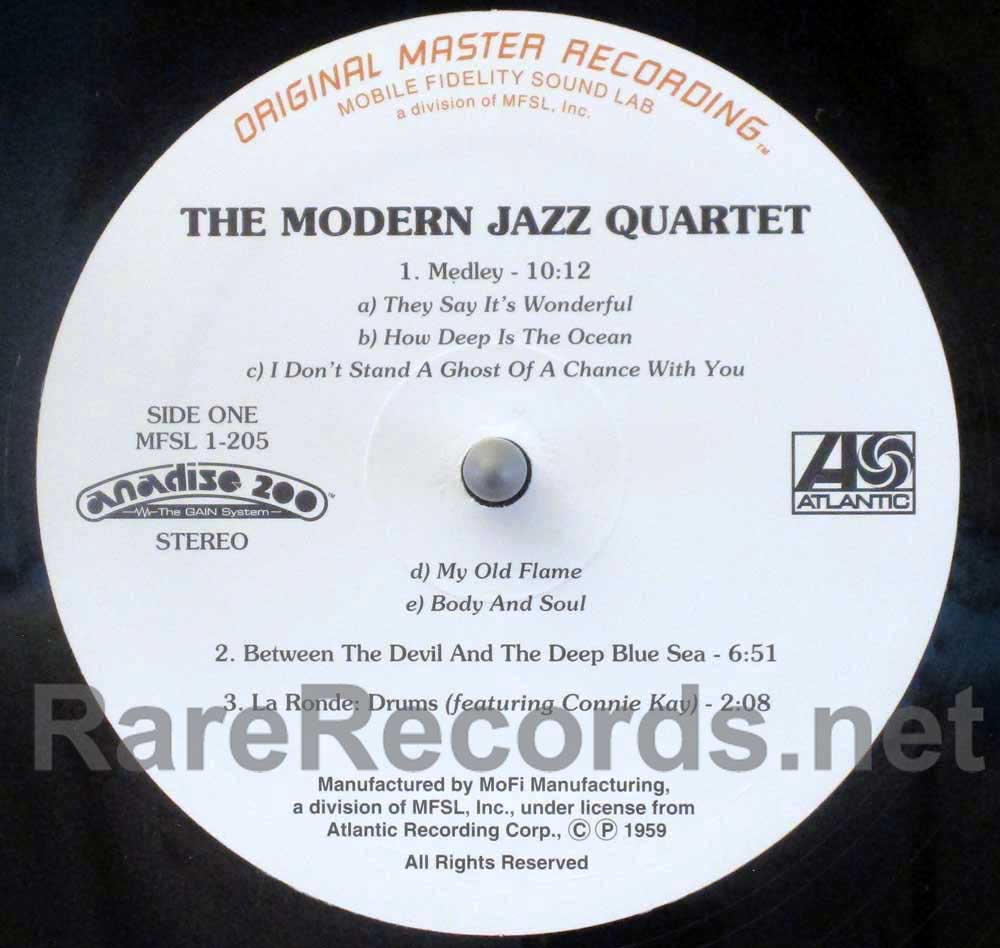 Modern Jazz Quartet – Modern Jazz Quartet Mobile Fidelity half