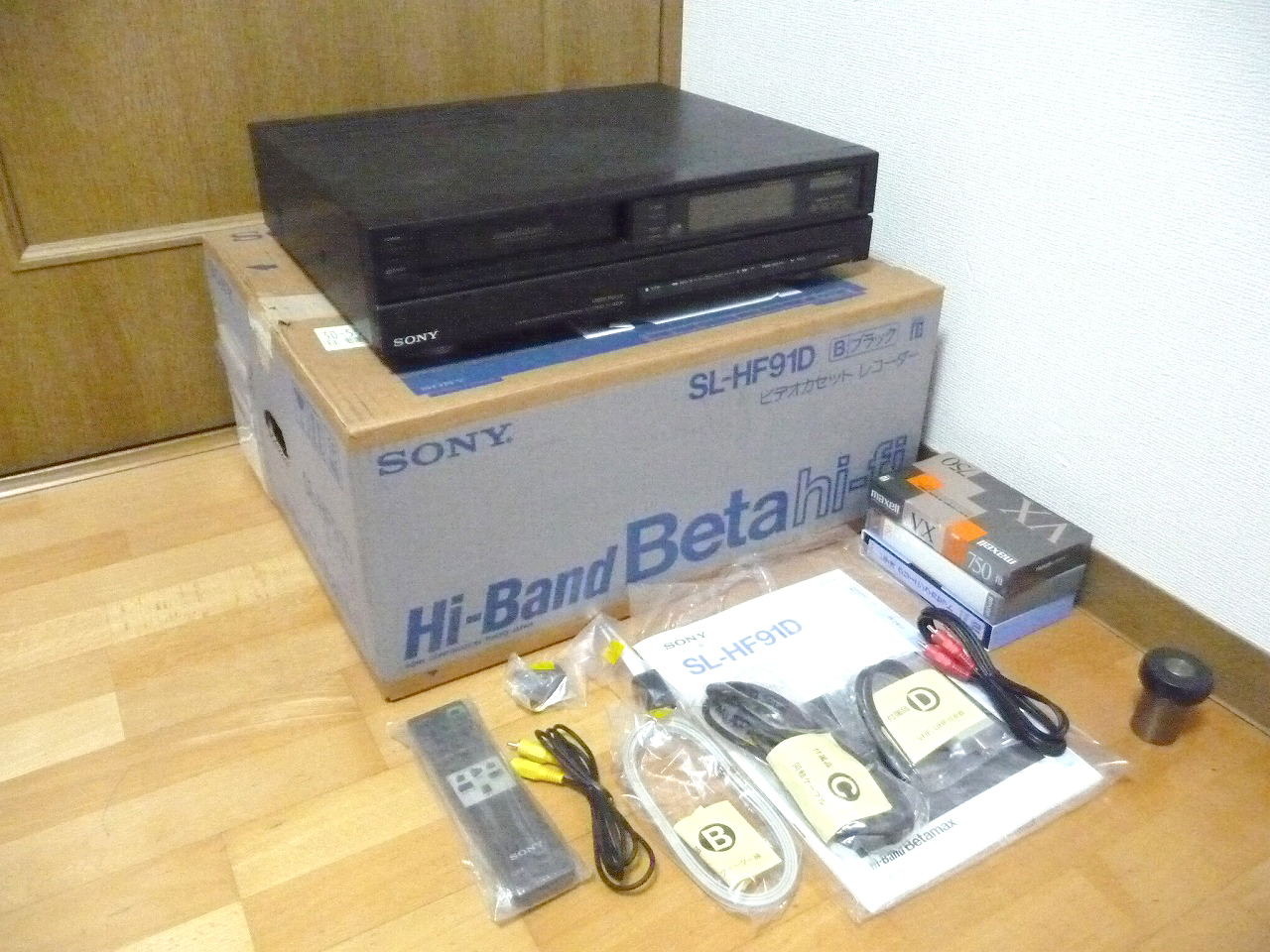 ベータビデオデッキ SONY SL-HF91D Hi-Band Betamax hi-fi ハイバンド